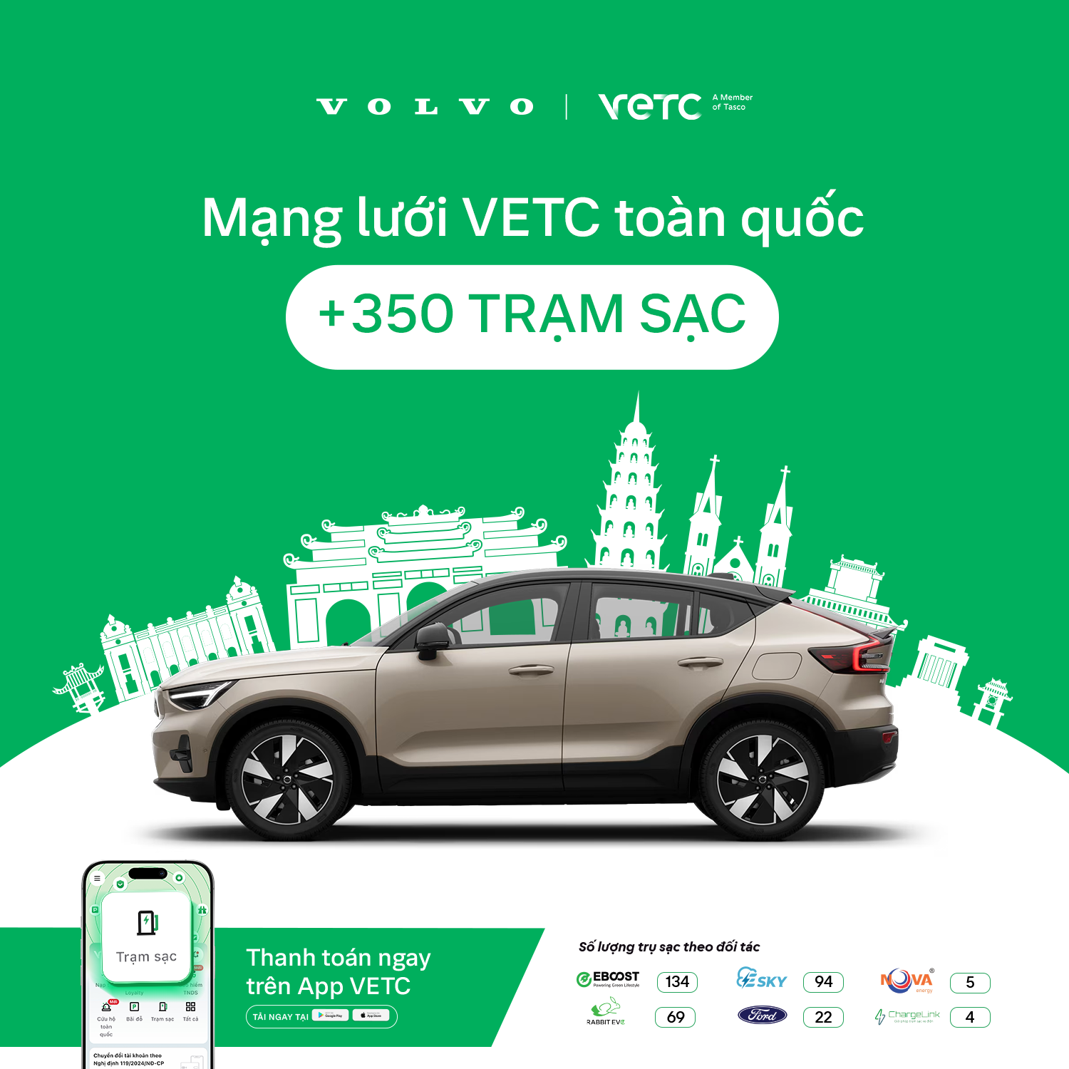 Nhiều tiện ích hơn cho hành trình điện hóa của bạn