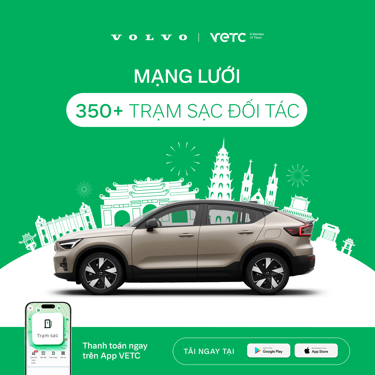 Nhiều tiện ích hơn cho hành trình điện hóa của bạn